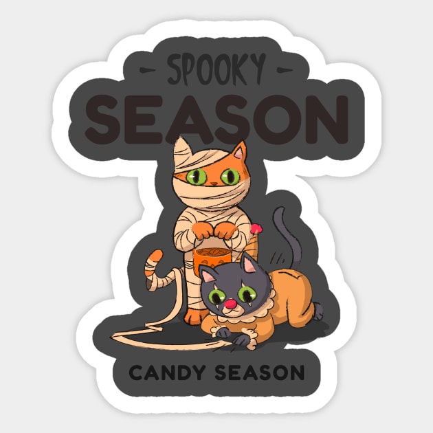 Spooky season candy season Sticker by Biddie Gander Designs